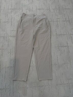 Athleta Light Beige Slim Ankle Trousers